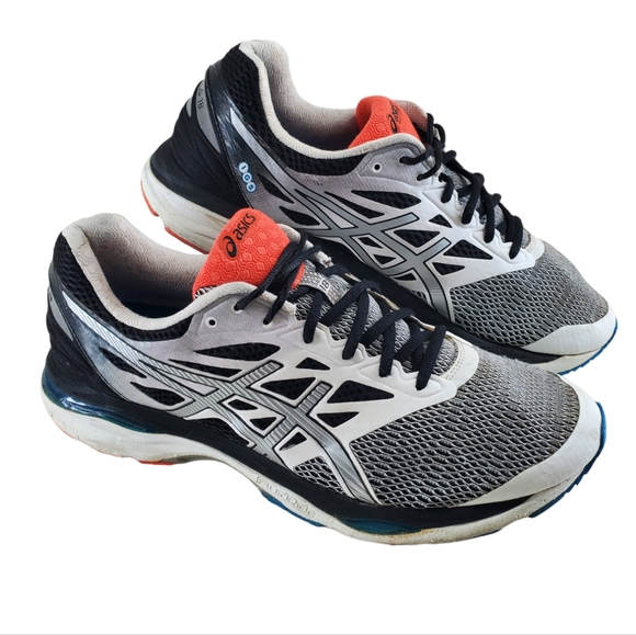 Asics Gel Cumulus 18 Shoes Mens 11.5 Black White Running Athletic Gym T6C3N - Picture 3 of 15